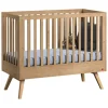 Chambre bébé duo lit 60x120 + commode bois nautis
