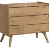 Chambre bébé duo lit 60x120 + commode bois - collection vintage