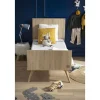Chambre bébé duo lit 70x140 + commode seventies bois