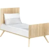 Chambre bébé duo lit 70x140 + commode seventies blanc