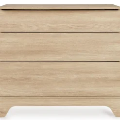 Chambre bébé duo tsugi lit évolutif 70 x 140 cm avec commode et plan à langer honey ash