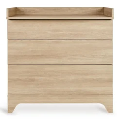 Chambre bébé duo tsugi lit évolutif 70 x 140 cm avec commode et plan à langer honey ash