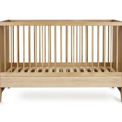 Chambre bébé duo tsugi lit évolutif 70 x 140 cm avec commode et plan à langer honey ash