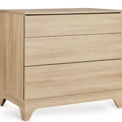 Chambre bébé duo tsugi lit 60 x 120 cm + commode avec plan à langer honey ash