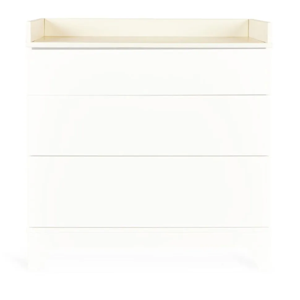 Chambre bébé duo tsugi lit 60 x 120 cm + commode avec plan à langer butter