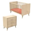 Chambre bébé duo 70x140cm + commode arty