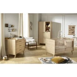 Chambre bébé duo 70x140cm + commode arty
