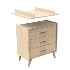 Chambre bébé duo 70x140cm + commode arty