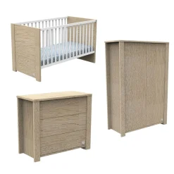 Chambre bébé trio + commode + armoire antonin bois