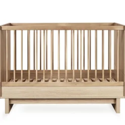 Chambre bébé trio kyo lit 70 x 120 cm + armoire xl + commode xl avec plan à langer - honey ash