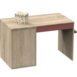 Chambre bébé trio lit bébé 60x120 + commode+armoire nova rose canyon