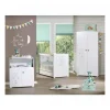 Chambre bébé trio lit bébé 120x60 + commode 2 portes + armoire 2 portes teddy