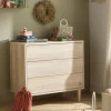 Chambre bébé trio lit + commode 3 tiroirs + armoire paloma bois