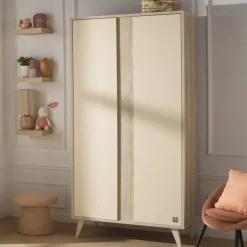 Chambre bébé trio lit + commode 3 tiroirs + armoire melinee