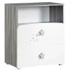Chambre bébé trio lit little big bed + commode + armoire nao