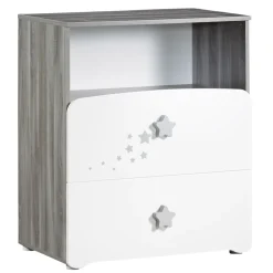 Chambre bébé trio lit little big bed + commode + armoire nao