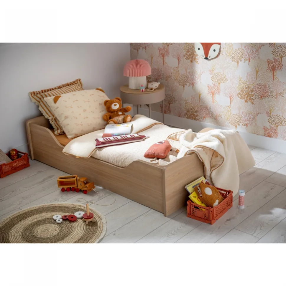 Chambre bébé trio lit 70x140cm + commode + armoire vanille