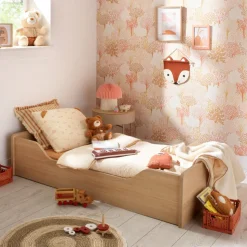Chambre bébé trio lit 70x140cm + commode + armoire cannelle