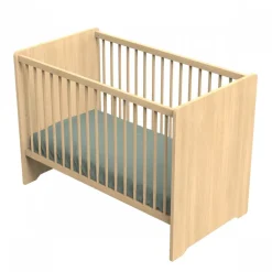 Chambre bébé trio lit 60x120cm + commode + armoire cannelle
