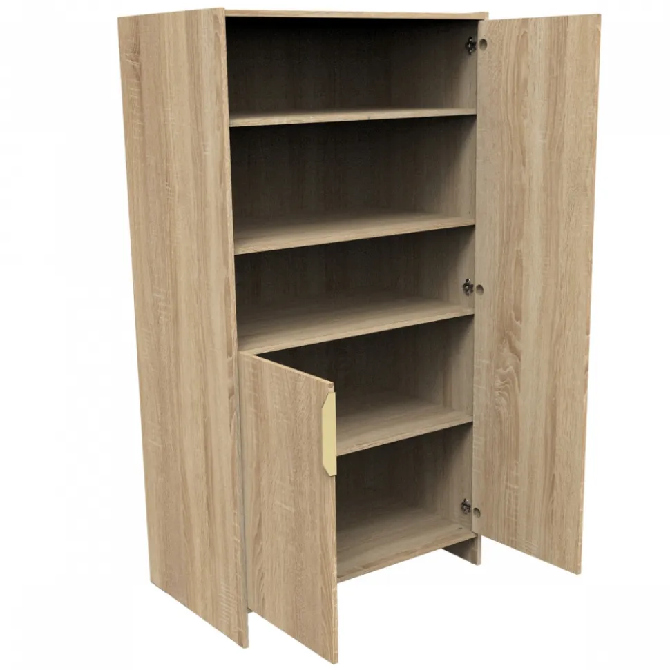 Chambre bébé trio lit 70x140cm + commode+ armoire azur