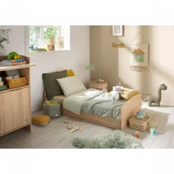 Chambre bébé trio lit 70x140cm + commode+ armoire azur