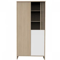 Chambre bébé trio lit 70x140cm + commode + armoire blanche tokyo