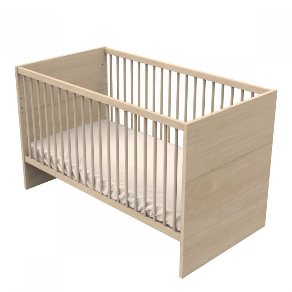 Chambre bébé trio lit 70x140cm + commode + armoire terracotta tokyo