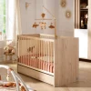 Chambre bébé trio lit 60x120cm (non transformable) + commode + armoire blanche tokyo