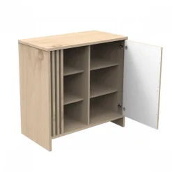 Chambre bébé trio lit 60x120cm (non transformable) + commode + armoire blanche tokyo