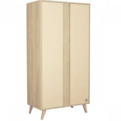 Chambre bébé trio lit 60x120cm transformable + commode 3 tiroirs + armoire melinee