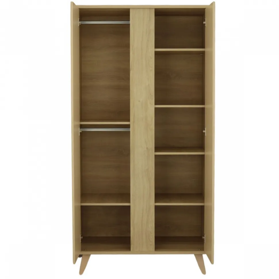 Chambre bébé trio lit 60x120cm transformable + commode 3 tiroirs + armoire melinee