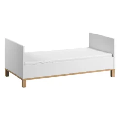 Chambre bébé trio lit 70x140 + commode + armoire blanc altitude