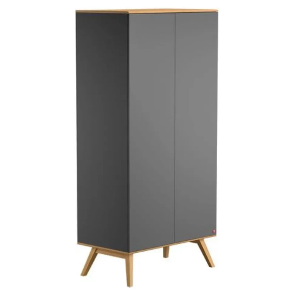 Chambre bébé trio lit 70x140 + commode + armoire gris nature