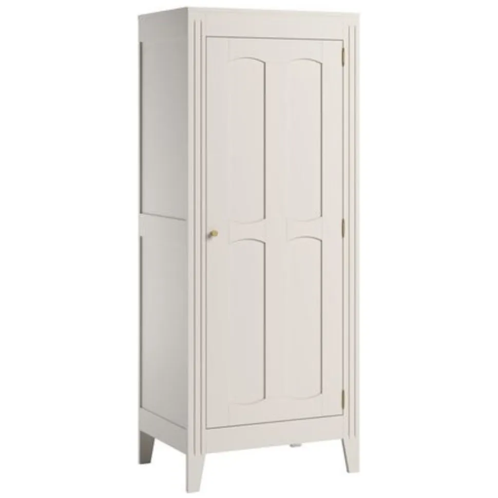 Chambre bébé trio lit 70x140 + commode + armoire blanc milenne