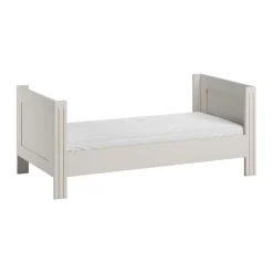 Chambre bébé trio lit 70x140 + commode + armoire blanc milenne