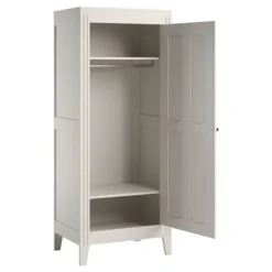 Chambre bébé trio lit 70x140 + commode + armoire blanc milenne