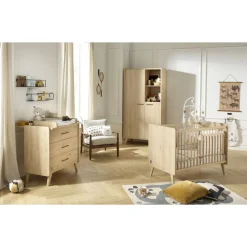 Chambre bébé trio lit 60x120+commode+armoire arty