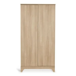 Chambre bébé trio tsugi lit 70 x 140 cm + armoire + commode avec plan à langer honey ash
