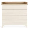 Chambre bébé trio tsugi lit 60 x 120 cm + armoire + commode avec plan à langer honey ash