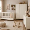 Chambre bébé trio tsugi lit 70 x 120 cm + armoire xl + commode avec plan à langer butter