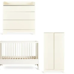 Chambre bébé trio tsugi lit 60 x 120 cm + armoire + commode avec plan à langer butter