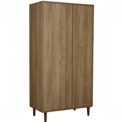Chambre bébé trio 70x140 cm + commode + armoire mokka