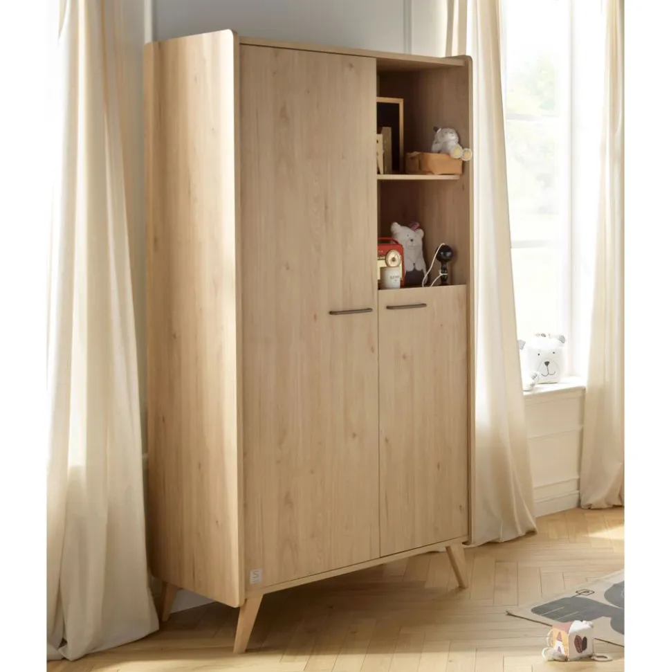 Chambre bébé trio 70x140cm + commode + armoire arty