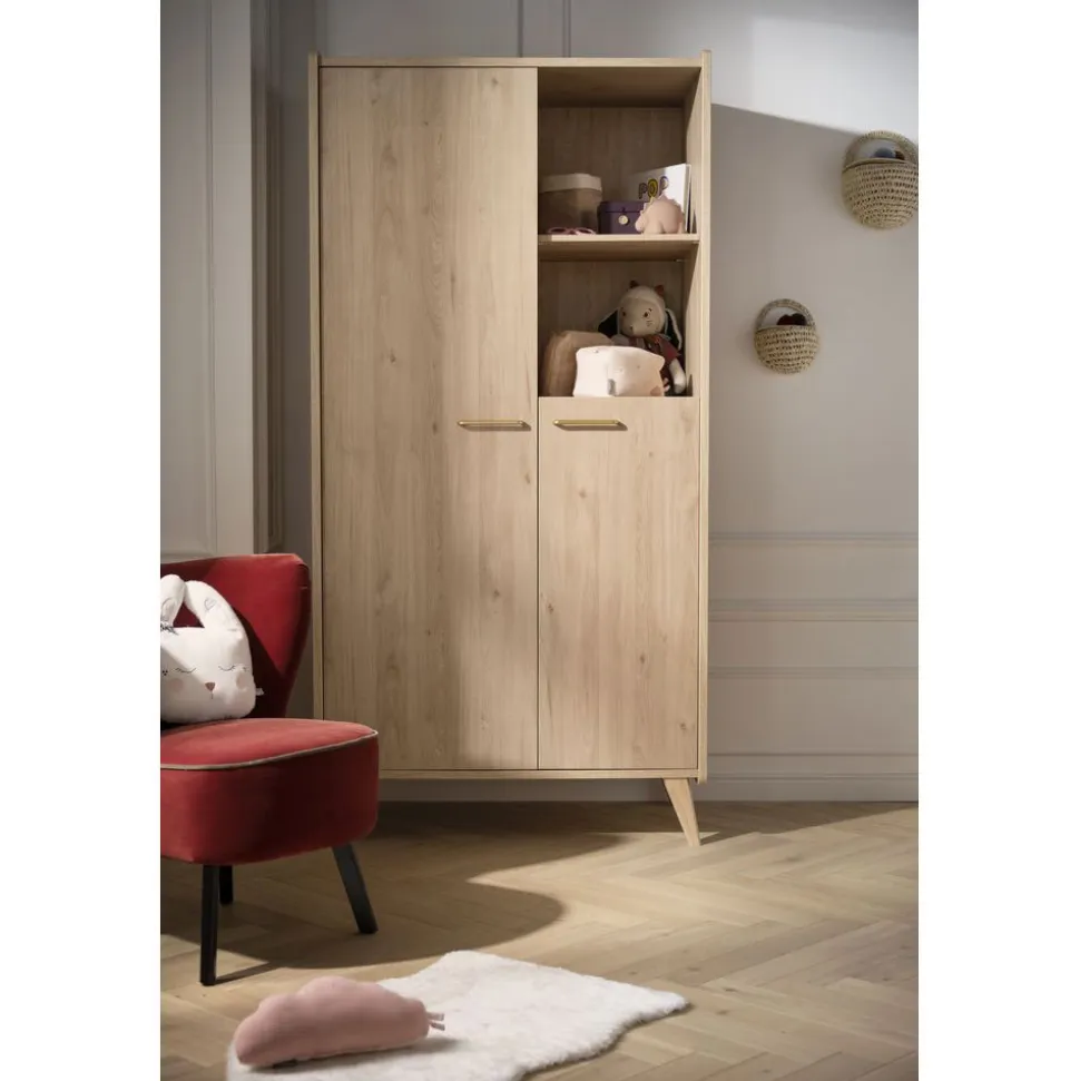 Chambre bébé trio 70x140cm + commode + armoire arty