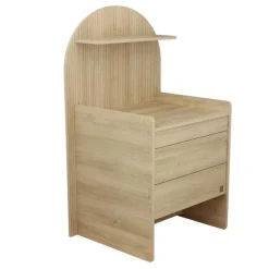 Chambre duo arche lit transformable + commode/bureau chêne