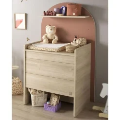 Chambre duo arche lit transformable + commode/bureau terracotta