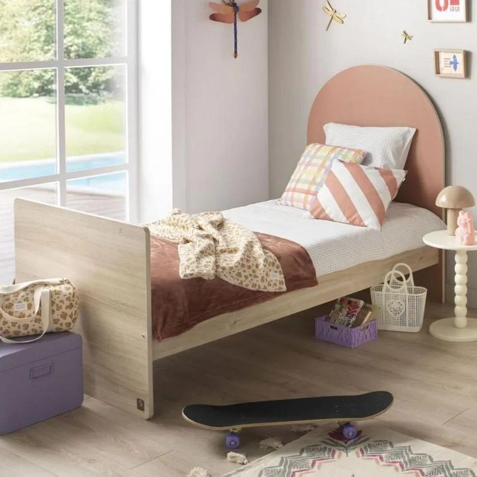 Chambre duo arche lit transformable + commode/bureau terracotta