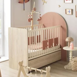 Chambre duo arche lit transformable + commode/bureau terracotta