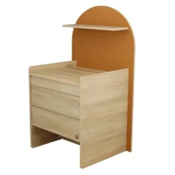 Chambre duo arche lit transformable + commode/bureau caramel