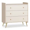 Chambre duo beige lit 70x140 + commode - collection lunea